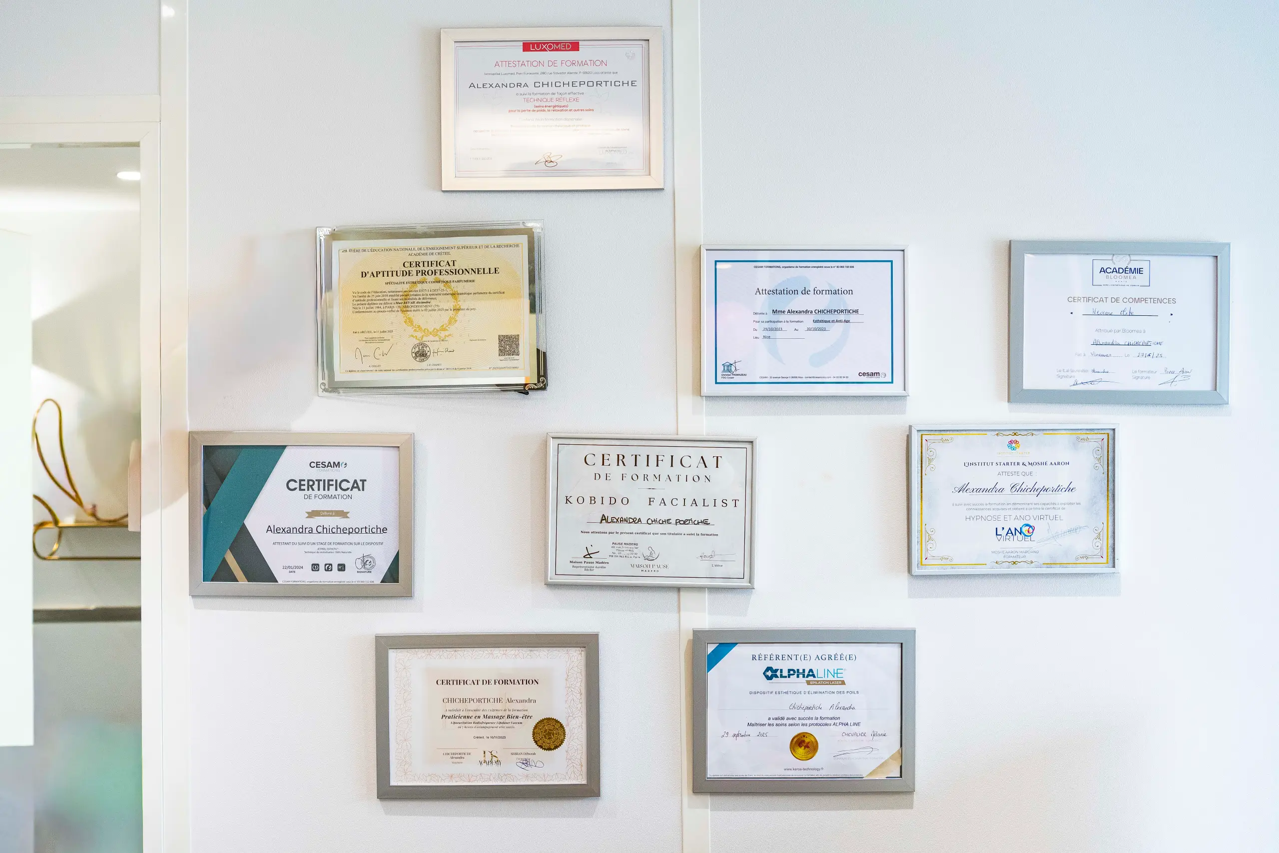 Certificats et granties